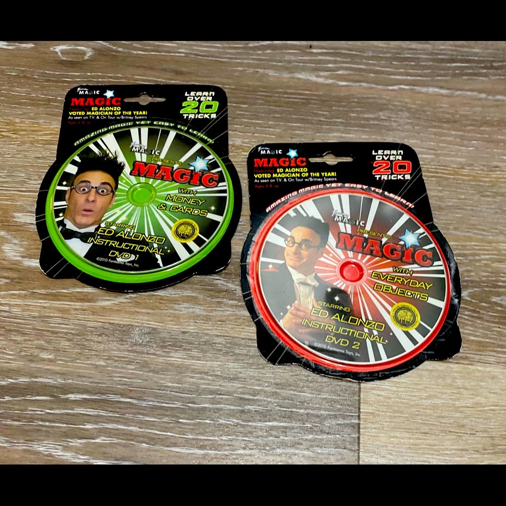 NWT Ed Alonzo magic Tricks Videos  1 & 2
